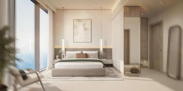 Building facade at Solera Downtown Mina by RAK Properties in Mina Al Arab