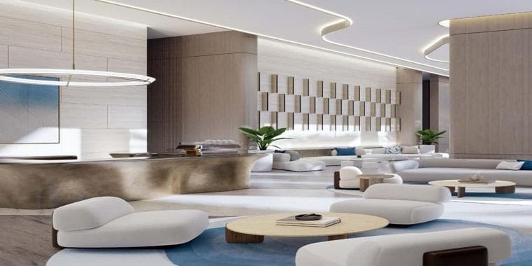 Building facade at Quattro Del Mar by RAK Properties in Hayat Island