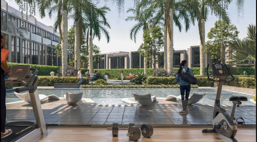 Building design at Verdana in Dubai Investment Park