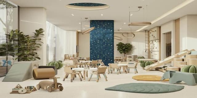 Jumeirah Garden City - Living space at Elemental 22