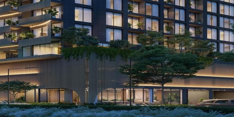 Living space at Elemental 22 by Elemental Developments