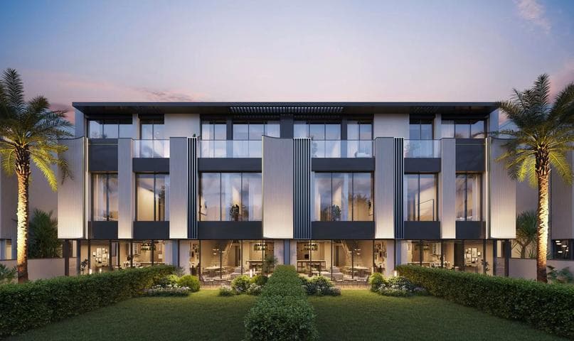 Building facade at The Watercrest by Ellington in Mohammed Bin Rashid City