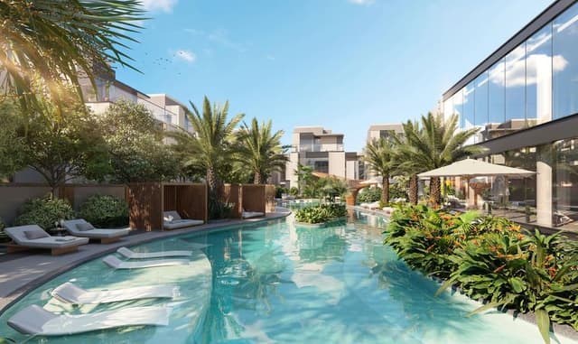 Mohammed Bin Rashid City - Living space at The Watercrest