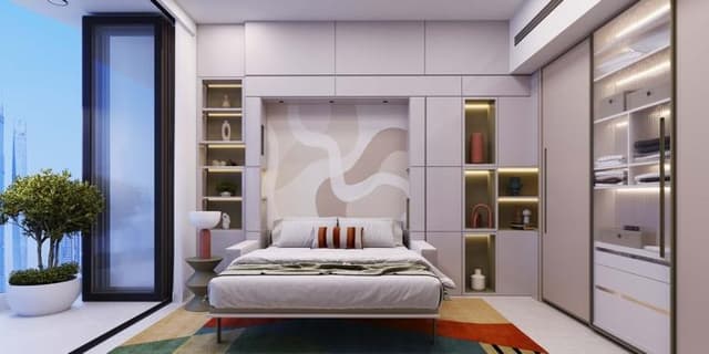 Building facade at Colibri Views by Major in RAK Central