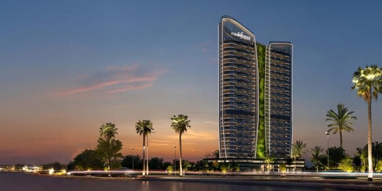 Colibri Views Building facade in RAK Central