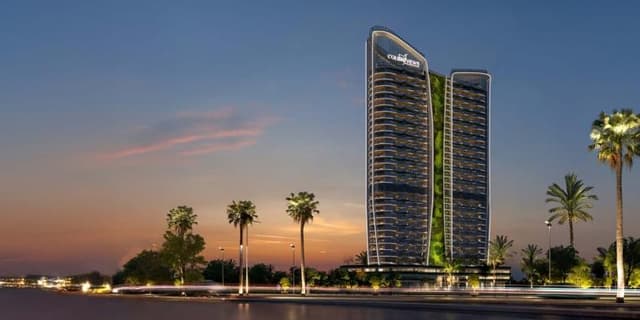 Colibri Views Building facade in RAK Central