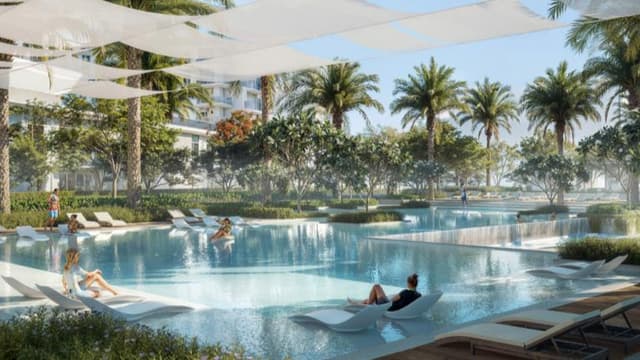 Resort-style leisure pool at Sera Phase 2 in Mina Rashid Dubai