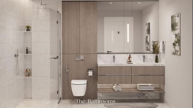 Luxury bathroom at Riverton House
