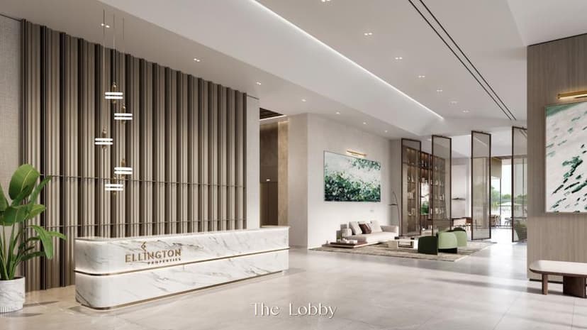 Lobby at Riverton House by Ellington Properties