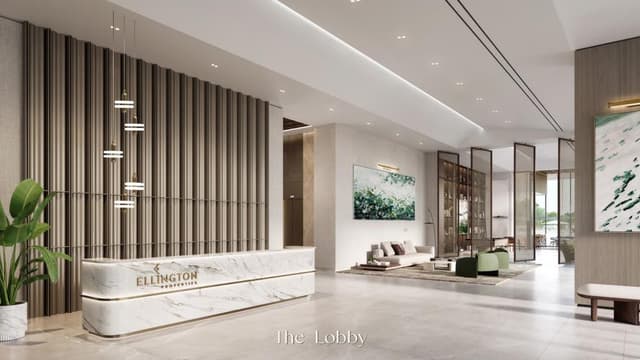 Lobby at Riverton House by Ellington Properties