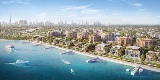 Dubai South - Living space at Cresswell Residences
