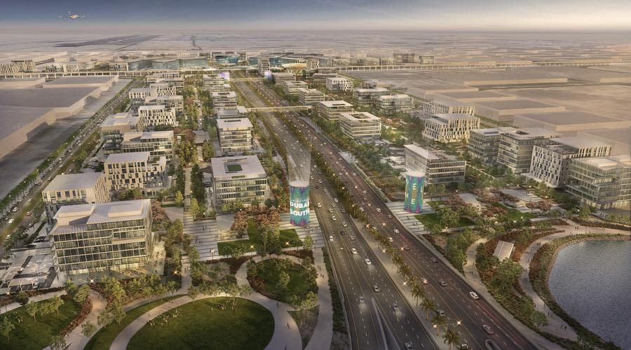 Cresswell Residences Building facade in Dubai South