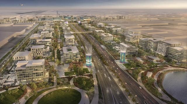 Cresswell Residences Building facade in Dubai South