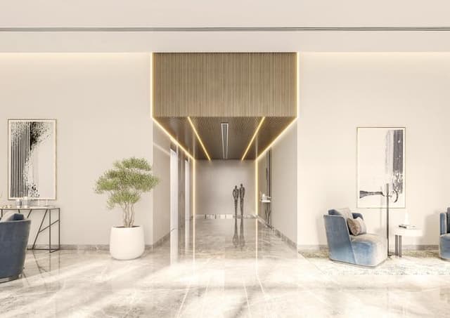Apartment interior at Cresswell Residences by Esnaad Developments