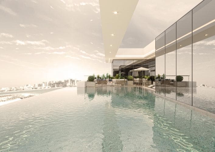 Living space at Cresswell Residences by Esnaad Developments in Dubai South