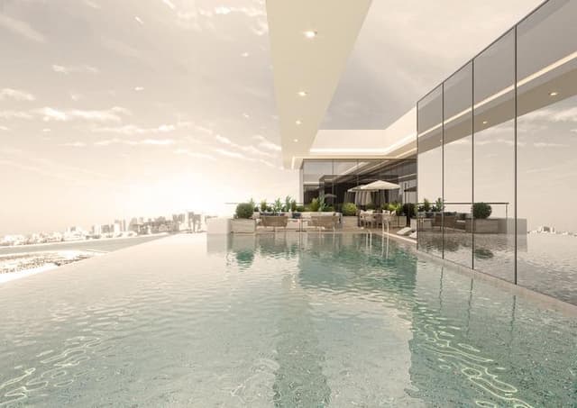 Living space at Cresswell Residences by Esnaad Developments in Dubai South