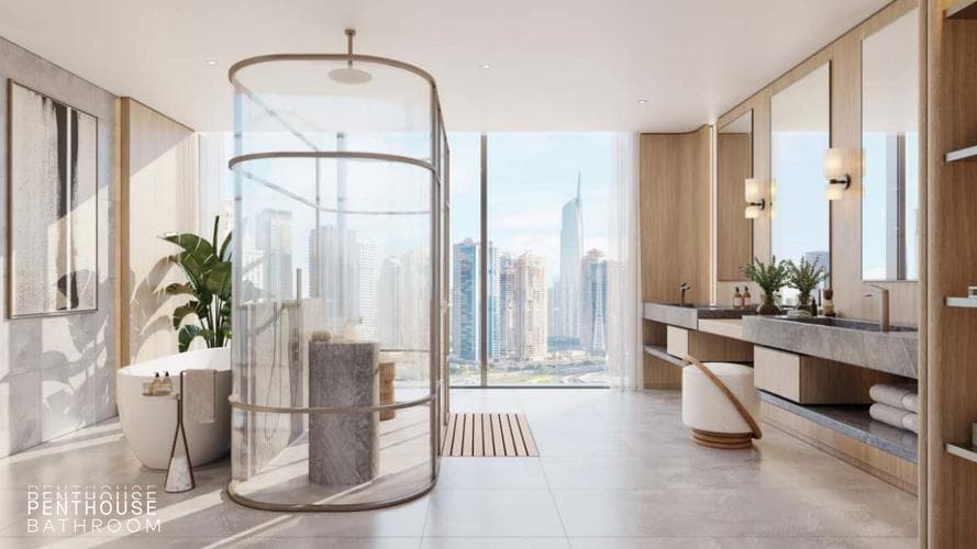 Mercer House modern bathroom interior design with premium finishes
