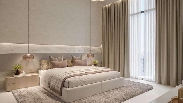 Seraph by Wadan bedroom interior with modern furnished design