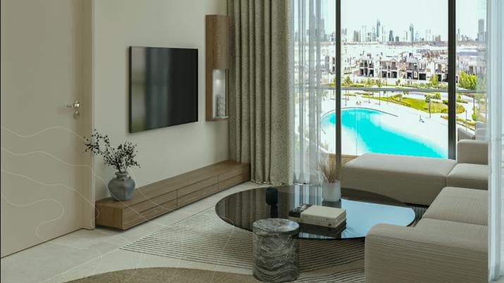 Bright living room at Zen Lagoons by SANZEN