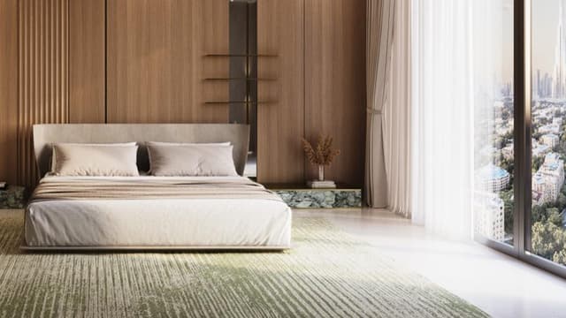 Binghatti Cullinan bedroom interior with modern design and comfortable living space