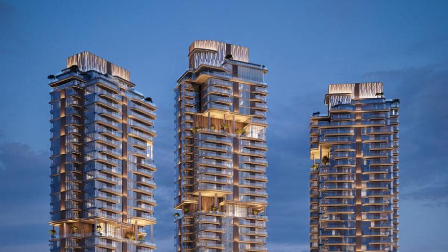 Building facade at The Edit at d3 by Meraas in Dubai Design District
