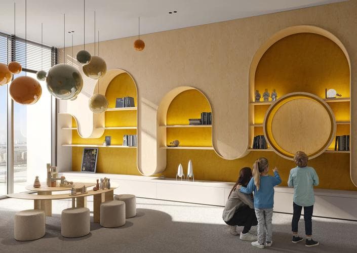 JVT Jumeirah Village Triangle - Living space at ELAR1S Rise