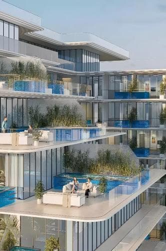 Building facade at Lazord By Lapis by Lapis Properties in Majan