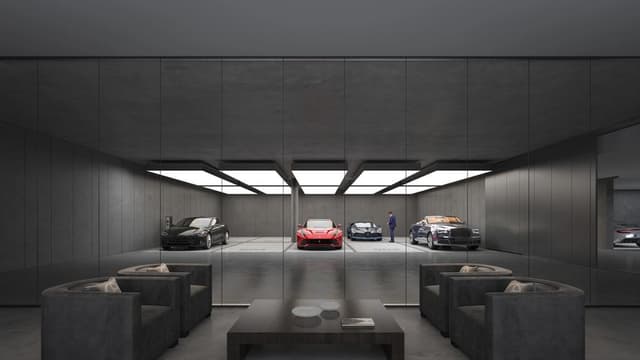 Front entrance at Armani beach Residences
