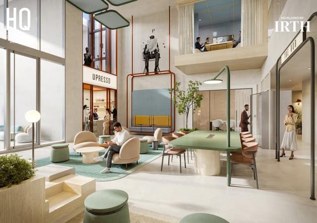 Indoor area at HQ by Rove by IRTH in Business Bay
