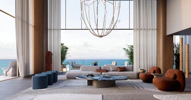 Indoor area at Mondrian by Elevate in Marjan Island