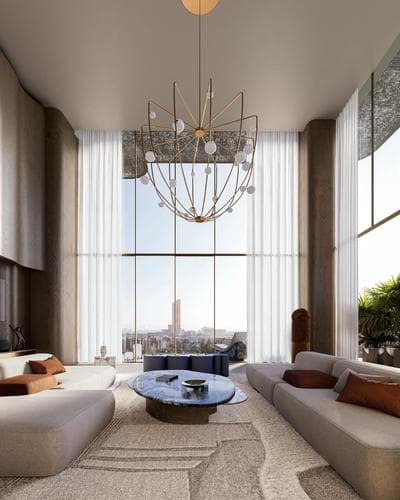 Living space at Mondrian by Elevate