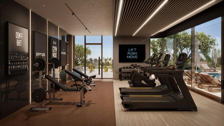 Dubai Island - Living space at FLORA SHORE