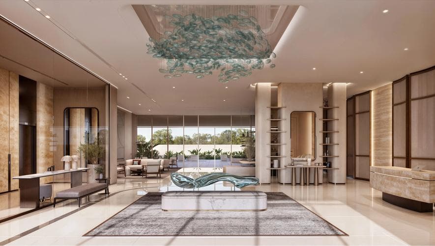 Living space at FLORA SHORE by OCTA