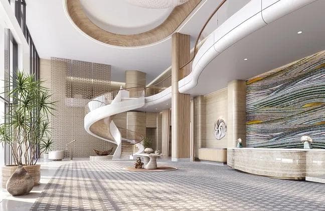 Room design at Nasim Al Bahr by OBG (One Broker Group)