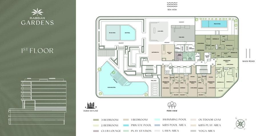 Interior at Rabdan Gardens in Jumeirah Garden City
