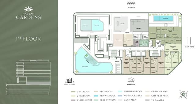 Interior at Rabdan Gardens in Jumeirah Garden City