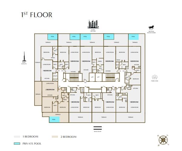 Interior at Rabdan Square in Meydan