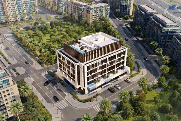 Building design at Rabdan Square in Meydan