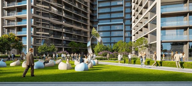 Building facade at Sobha Central Mall by sobha in Jebel Ali Village
