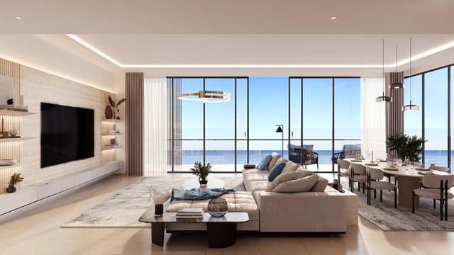 Building facade at SIORA by Beyond Properties in Dubai Island