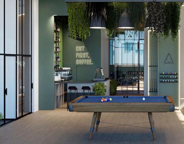 Lifestyle amenities at Celia Gardens including pool, gym, and rooftop facilities