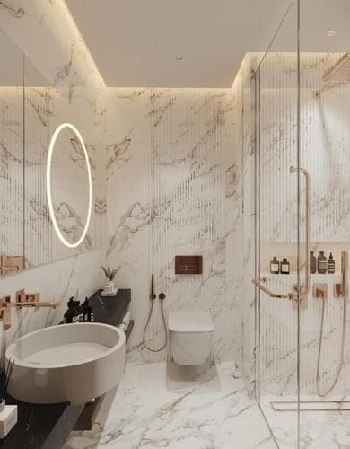 JVC (Jumeirah Village Circle) - Living space at Electra