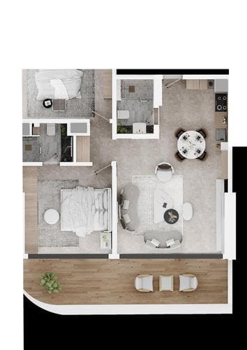 Interior at Electra by Acube Developments in JVC (Jumeirah Village Circle)