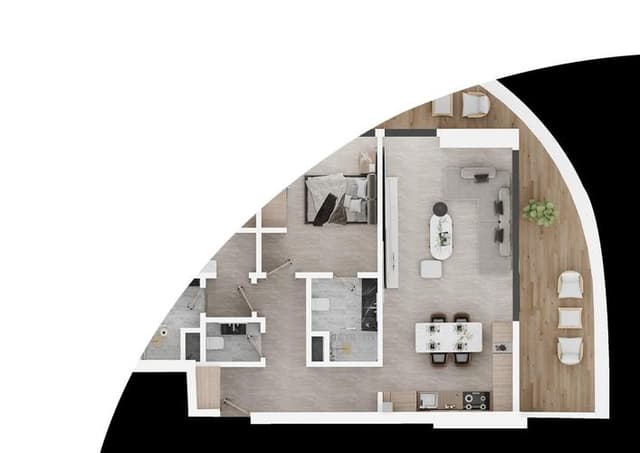 Room design at Electra in JVC (Jumeirah Village Circle)