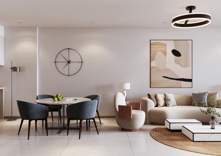 Apartment interior at The 100 - Meydan