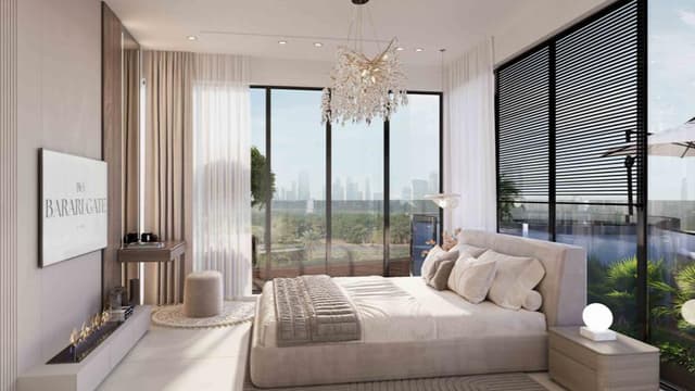 Barari Gate by ADE modern bedroom interior in Majan Dubai