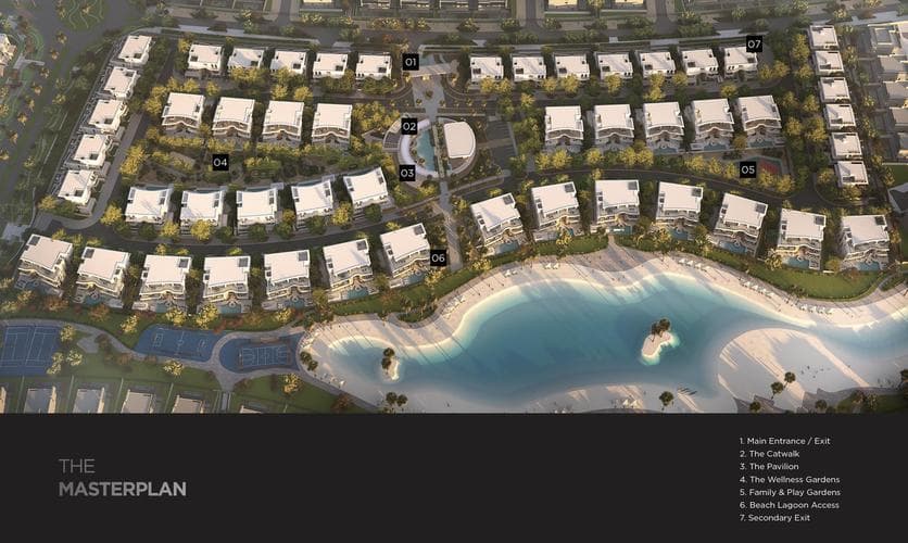 Building design at Karl Lagerfeld Villas in Mohammed Bin Rashid City