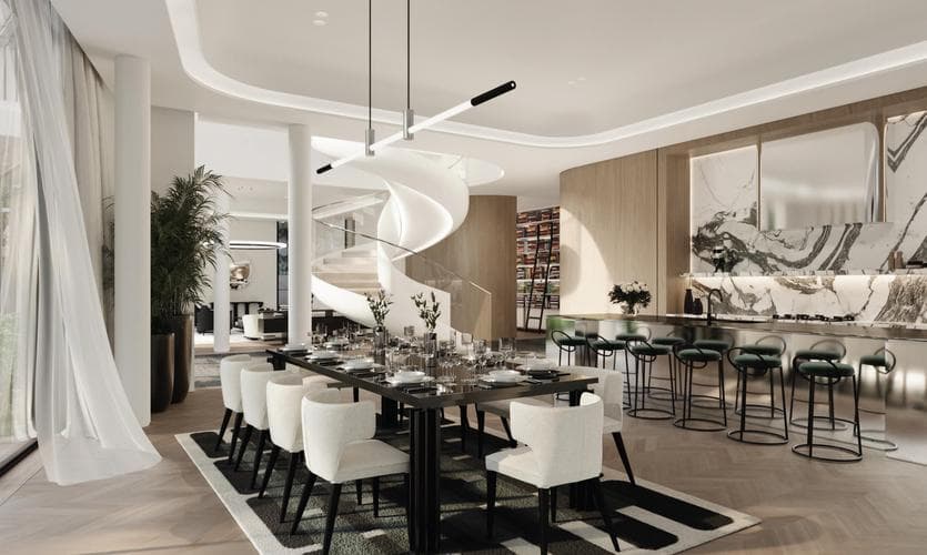 Interior at Karl Lagerfeld Villas by Taraf in Mohammed Bin Rashid City