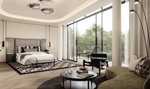 Room design at Karl Lagerfeld Villas in Mohammed Bin Rashid City