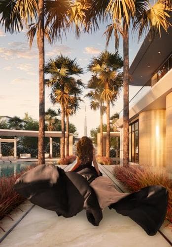 Indoor area at Karl Lagerfeld Villas by Taraf in Mohammed Bin Rashid City